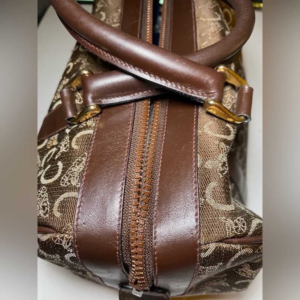 Celine C Sulky Boston Bag Canvas Women's Bag (LUX made in France) - Picture 8 of 14